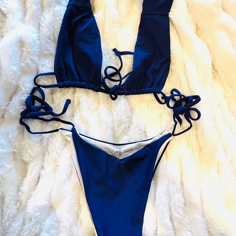 SHEIN Bright Navy Bikini (Top and Bottom)